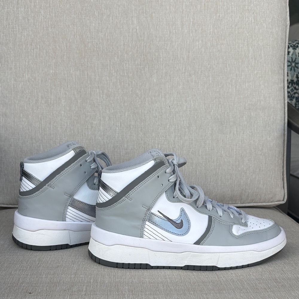 Women’s Nike Gray and White High-Tops
